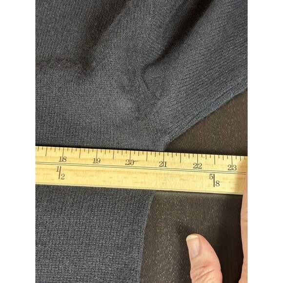 Nordstrom Turtleneck Sweater Black Medium Long Sleeve Soft Stretch Quiet Luxury - Picture 4 of 9